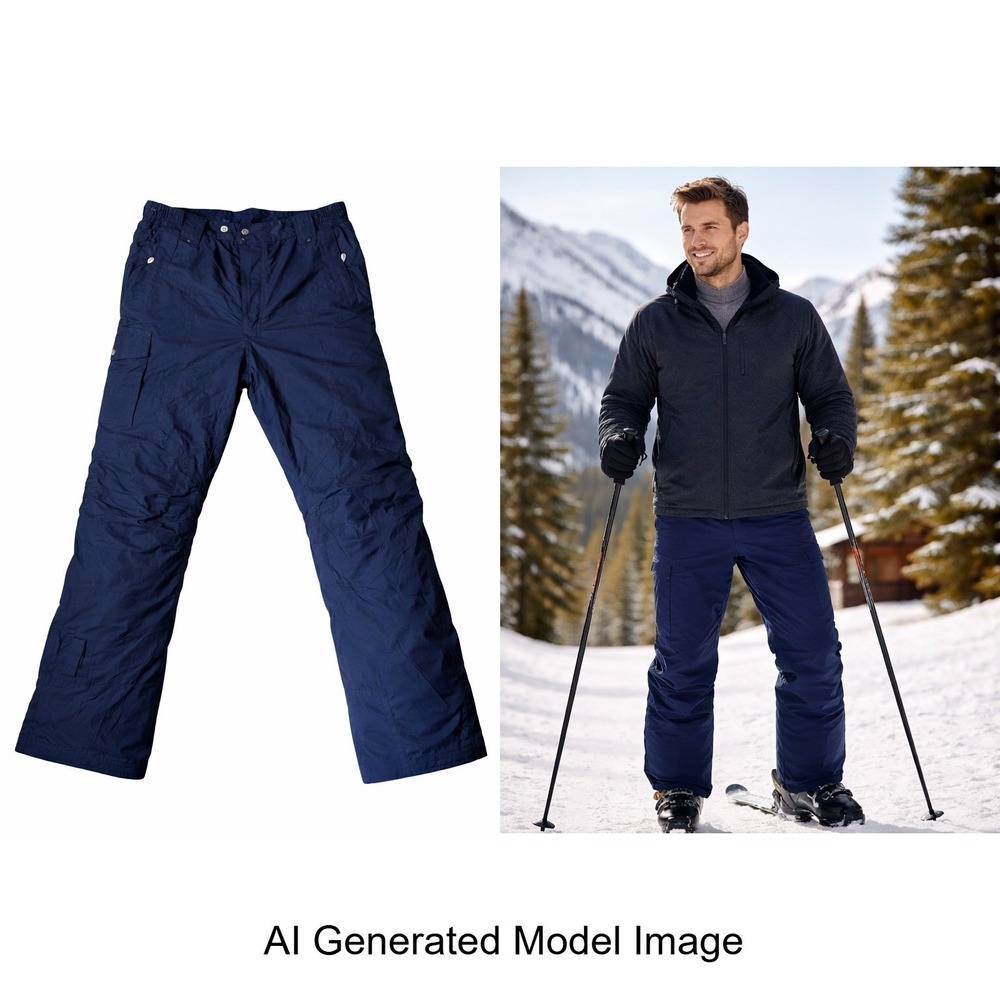 Nevica XPS Mens Navy Blue Vintage Insulated Ski Snowboard Pants‎ Size 38 USA